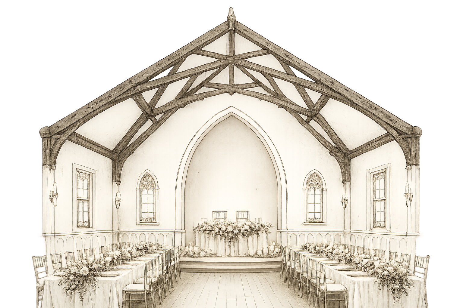 The Chapel reception space