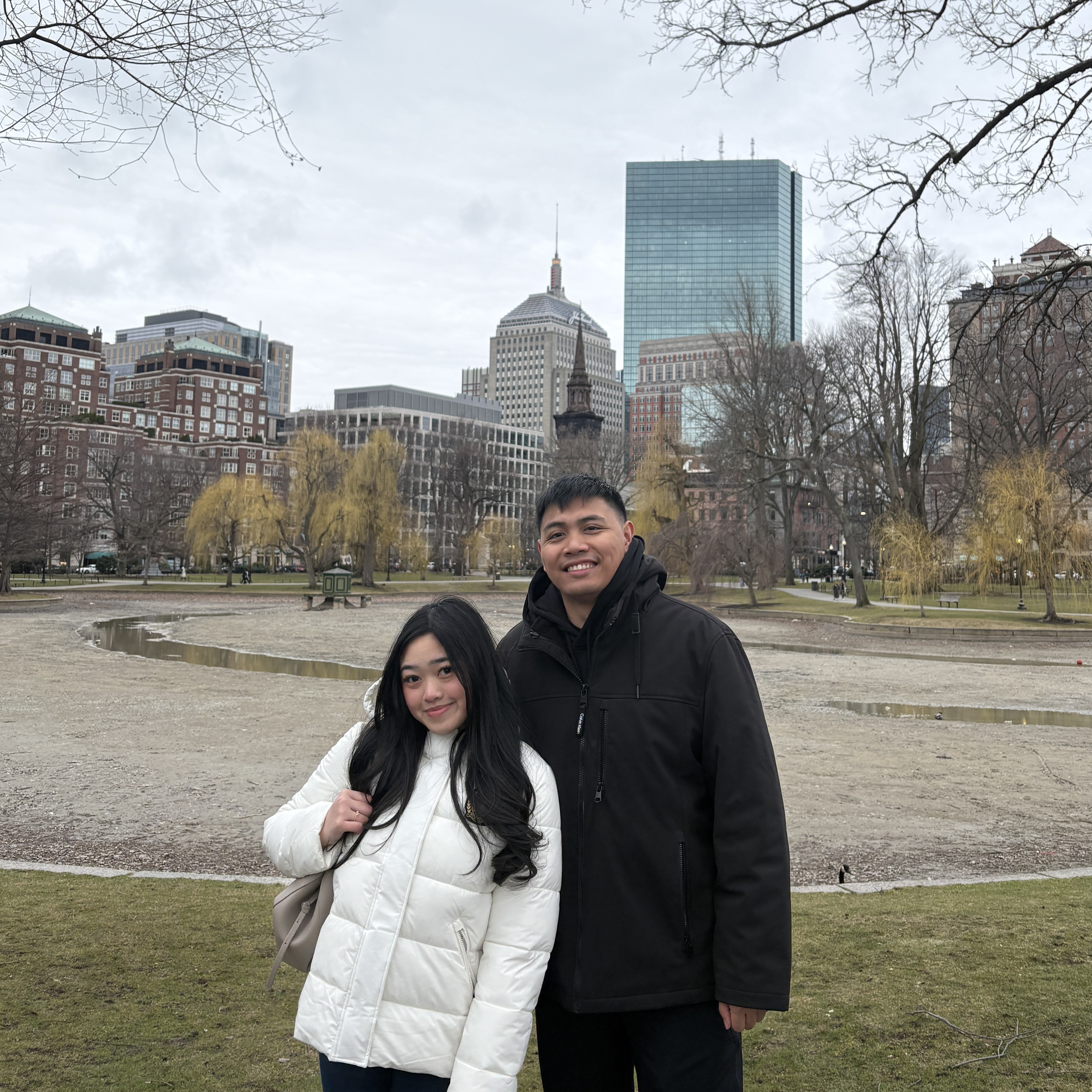 Angel and Kervin in winter